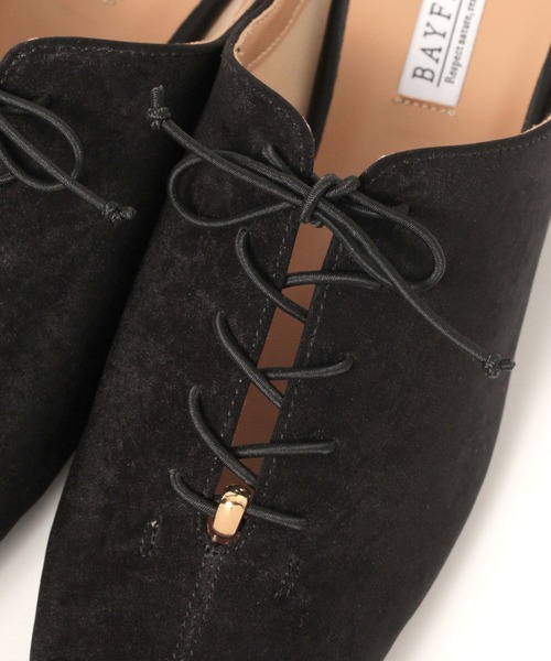 BAYFLOW（ベイフロー）の「レースアップフラットミュール（その他シューズ・レディース・ブラック/ピンク・LARGE/MEDIUM）」の20枚目の写真