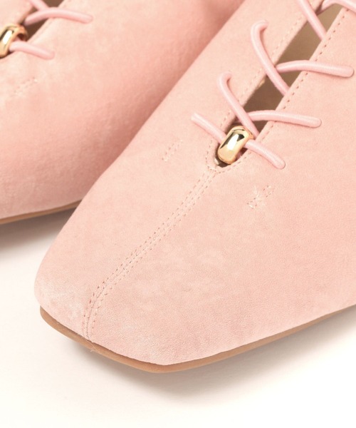 BAYFLOW（ベイフロー）の「レースアップフラットミュール（その他シューズ・レディース・ブラック/ピンク・LARGE/MEDIUM）」の15枚目の写真