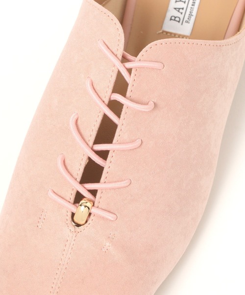 BAYFLOW（ベイフロー）の「レースアップフラットミュール（その他シューズ・レディース・ブラック/ピンク・LARGE/MEDIUM）」の18枚目の写真