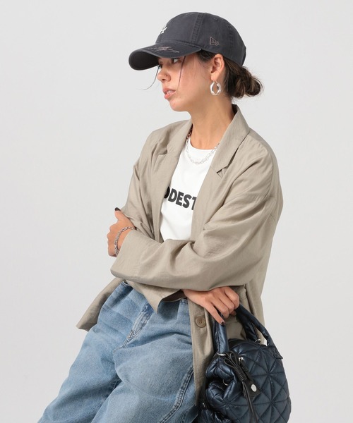 新品　BAYFLOW　ベイフロー　シアージャケット　グレージュ セール】[程よい透け感]シアージャケット（テーラードジャケット