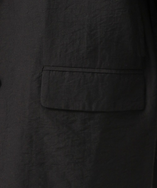 BAYFLOW（ベイフロー）の「[程よい透け感]シアージャケット（テーラードジャケット・レディース・ブラック/グレイッシュベージュ・MEDIUM/SMALL）」の22枚目の写真