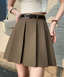 2ly2（トゥーリートゥー）の「上品シルエット◎ベルト付きプリーツスカート（スカート）」