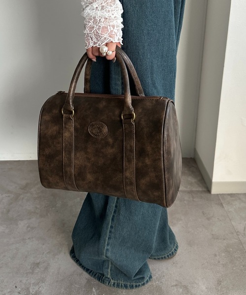 apres jour mignon(アプレジュールミニョン)の「ボストンバッグ(ボストンバッグ・レディース・ブラウン/ブラック・フリー)」の2枚目の写真