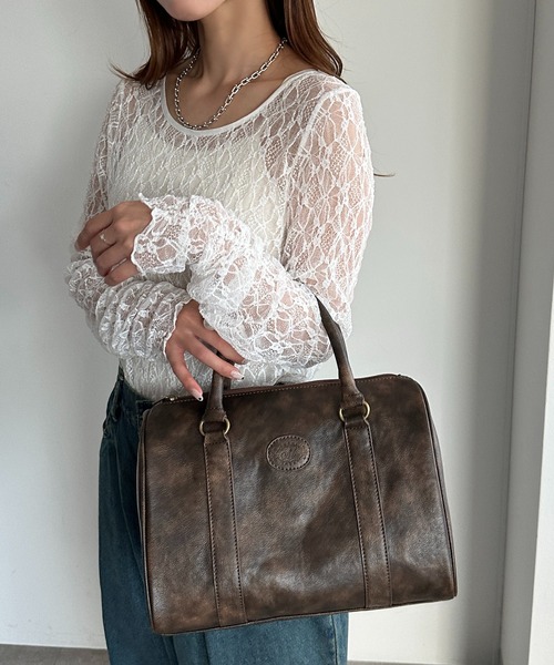 apres jour mignon(アプレジュールミニョン)の「ボストンバッグ(ボストンバッグ・レディース・ブラウン/ブラック・フリー)」の12枚目の写真