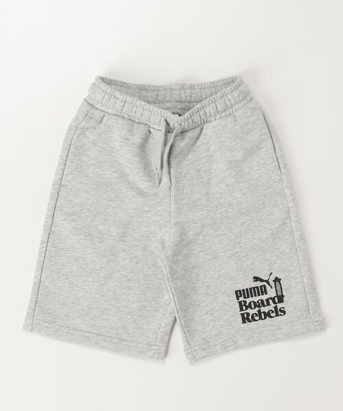 PUMA(プーマ)の「プーマ PUMA MID90S ロング ショーツ TR B_(その他パンツ・キッズ・ライトグレー/ブラック・120cm/130cm/140cm/150cm/160cm)」の1枚目の写真