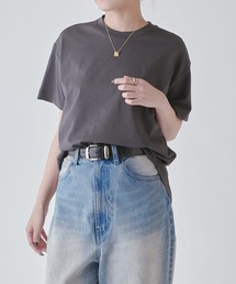 「Lui's」 半袖カットソー FREE ライトグレー レディース Lui's｜ルイスのTシャツ/カットソー（グレー/灰色系）通販