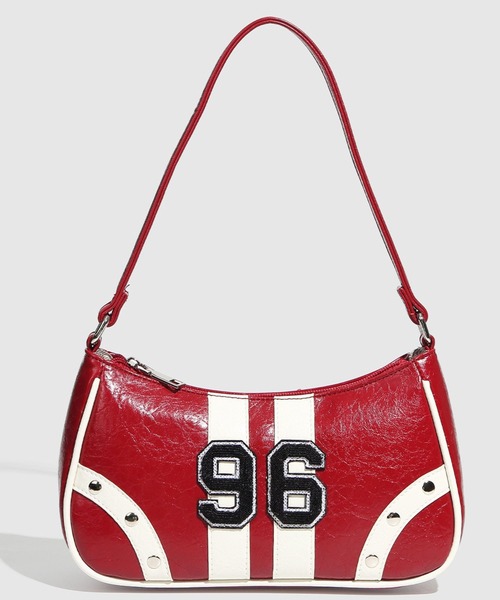 almo（アルモ）の「ナンバリング96ミニバッグ(se)（ハンドバッグ・レディース・レッド/ブラック・FREE）」の2枚目の写真