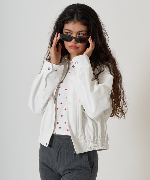 TINA：JOJUN（ティーナジョジュン）の「プリント入り レクタングルサングラス TINA：JOJUN（サングラス・レディース・ブラウン/ライトグレー・F）」の7枚目の写真