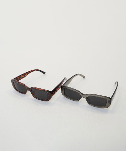 TINA：JOJUN（ティーナジョジュン）の「プリント入り レクタングルサングラス TINA：JOJUN（サングラス・レディース・ブラウン/ライトグレー・F）」の12枚目の写真