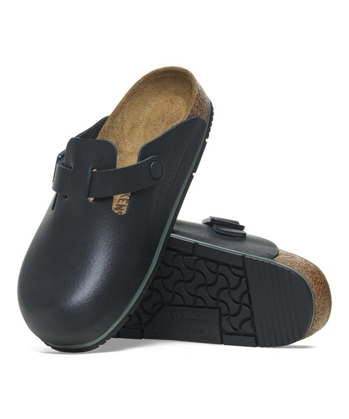 BIRKENSTOCK(ビルケンシュトック)の「Boston PRO / ボストン PRO スムースレザー black 【ナロー幅】 UNISEX(サンダル・レディース・ブラック・35(22.5㎝)/36(23cm)/37(24cm)/39.0/25㎝)」の2枚目の写真