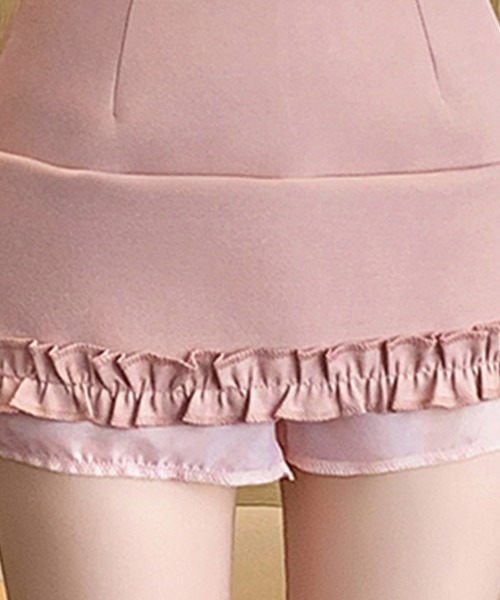 Doux Belle(ドゥーベル)の「フリルミニショートスカート(スカート・レディース・ピンク/グレー/ブラック・MEDIUM)」の13枚目の写真