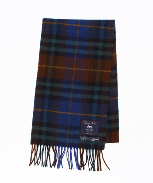 B:MING by BEAMS（ビーミングバイビームス）の「ビーミング by ビームス / MOONチェックマフラー（マフラー・メンズ・ライトグレー/チャコールグレー/ベージュ/レッド/ブルー/ブルー系その他/ネイビー・ONE SIZE）」の5枚目の写真