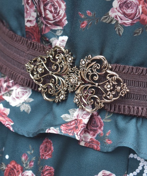 axes femme（アクシーズファム）の「花装飾クラシカルゴムベルト