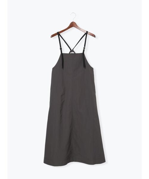 Te chichi TERRASSE（テチチテラス）の「ナイロンキャミワンピース（ワンピース・レディース・カーキ/チャコールグレー/ベージュ・F）」の11枚目の写真