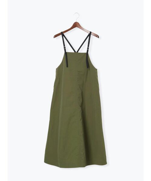 Te chichi TERRASSE（テチチテラス）の「ナイロンキャミワンピース（ワンピース・レディース・カーキ/チャコールグレー/ベージュ・F）」の10枚目の写真