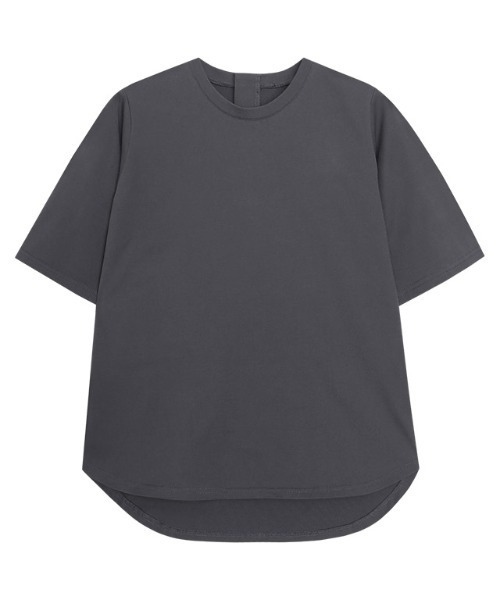 Pierrot(ピエロ)の「イージーケアバックジップデザインTシャツ(Tシャツ/カットソー・レディース・チャコール/オフホワイト/ブラック・M/L)」の15枚目の写真