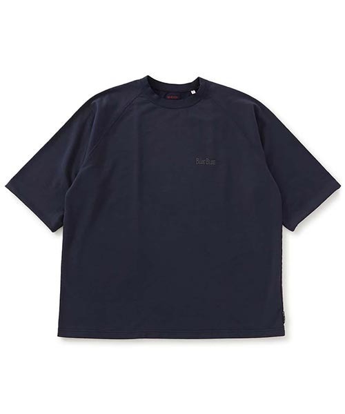 BLUE BLUE（ブルーブルー）の「スビンギザコットン BBエンブロイダリー カットオフ ライトスウェットシャツ（スウェット・メンズ・グレー/ネイビー/ホワイト・SMALL/MEDIUM/LARGE/X-LARGE）」の3枚目の写真