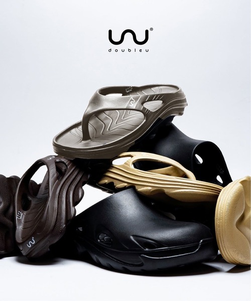 Doubleu(ダブリュー)の「Doubleu / ダブリュー RIVA MEN(サンダル・メンズ・チャコールグレー/ブラック/ブラウン・40/41/42/43)」の4枚目の写真