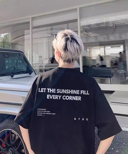 almo(アルモ)の「モノトーンプリントオーバーサイズTシャツ(NEZ)(Tシャツ/カットソー・レディース・ホワイト/ブラック・FREE)」の3枚目の写真