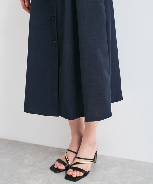 VIS（ビス）の「【美easy】リネンライクジレワンピース【接触冷感/洗える】（ワンピース・レディース・ネイビー/グリーン系その他2/キナリ・FREE）」の14枚目の写真