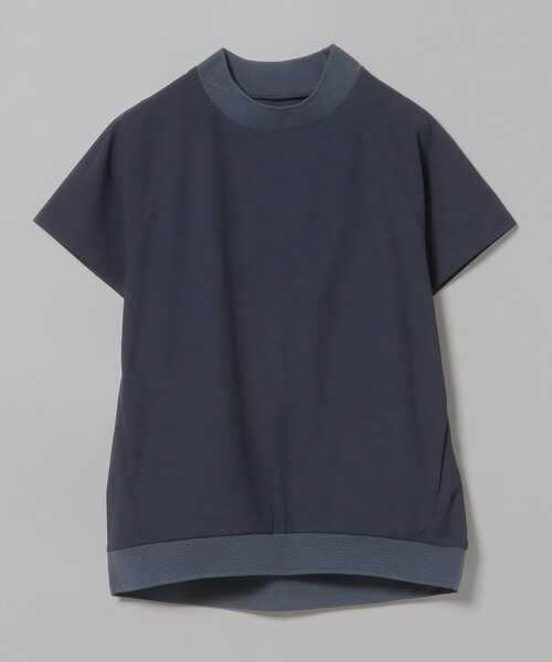 【新品】BEAMS GOLF　ペイズリー柄モックネックシャツ（Ｌ） BEAMS GOLF（ビームスゴルフ）の「BEAMS GOLF PURPLE LABEL