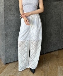 Happy John | lace slacks pants/レーススラックスパンツ(スラックス)