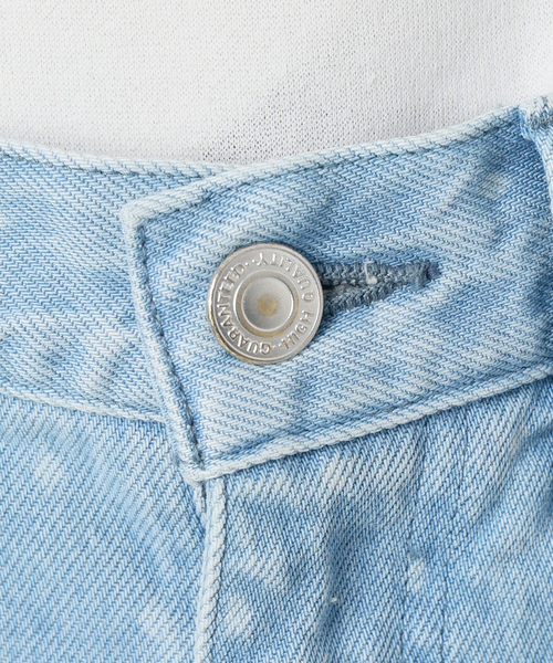 IENA LA BOUCLE ソフトデニムスクウェアドットシルエットパンツ
