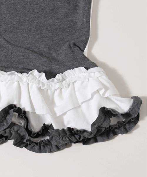 WC(ダブル シー)の「バイカラーフェイクレイヤードデザインT(Tシャツ/カットソー・レディース・グレー/サックスブルー・FREE)」の21枚目の写真