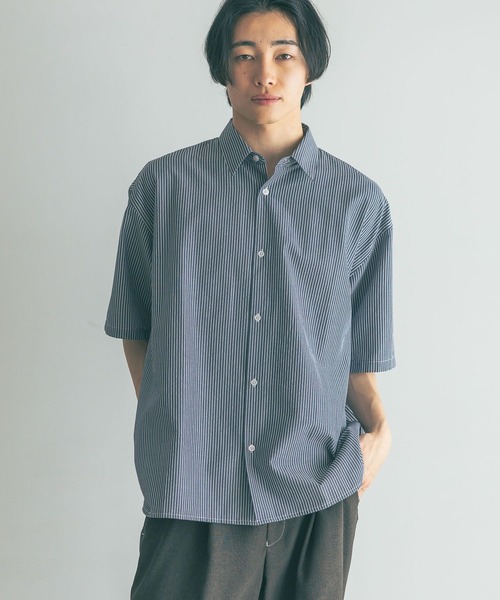 LOWRYS FARM（ローリーズファーム）の「アソートストライプシャツＳＳ　 492779（シャツ/ブラウス・メンズ・ブルー系その他/ブルー/ブルー系その他2/ブラウン・MEDIUM/LARGE）」の11枚目の写真