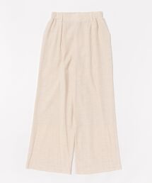 Q | リネンライクセミワイドパンツ(その他パンツ)