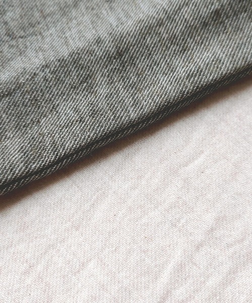 Q（キュー）の「リネンライクセミワイドパンツ（その他パンツ・レディース・アイボリー/ブラック・MEDIUM）」の13枚目の写真