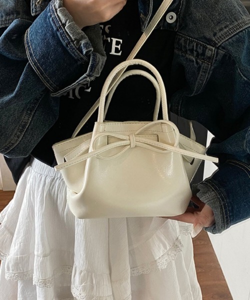 Ritzy（リッツィー）の「2way リボンデザイン PUショルダーバッグ