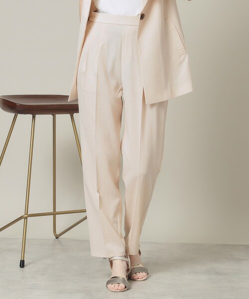 ITS'DEMO（イッツデモ）の「【手洗い可】麻調メッシュパンツ（その他パンツ・レディース・ライトベージュ/ネイビー・00）」の17枚目の写真