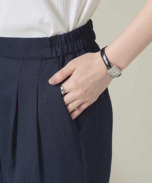 ITS'DEMO（イッツデモ）の「【手洗い可】麻調メッシュパンツ（その他パンツ・レディース・ライトベージュ/ネイビー・00）」の4枚目の写真