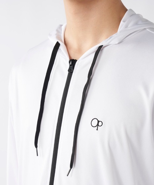 Ocean Pacific（オーシャンパシフィック）の「【OP/オーピー】水陸両用UVパーカー　ラッシュパーカー（ラッシュガード・メンズ・ブラック/ホワイト/杢グレー・X-LARGE/LARGE/SMALL/MEDIUM）」の9枚目の写真