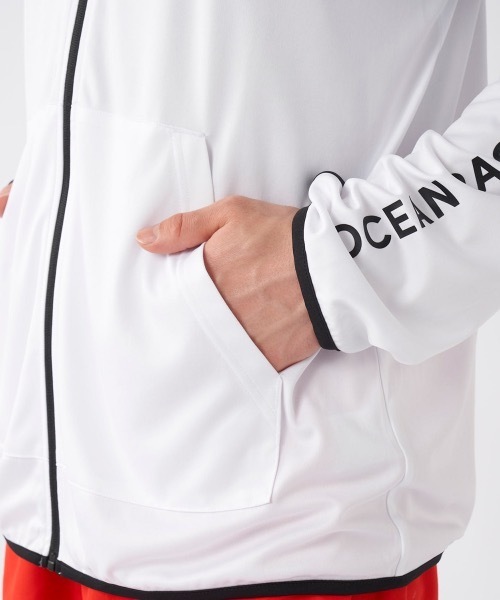 Ocean Pacific（オーシャンパシフィック）の「【OP/オーピー】水陸両用UVパーカー　ラッシュパーカー（ラッシュガード・メンズ・ブラック/ホワイト/杢グレー・X-LARGE/LARGE/SMALL/MEDIUM）」の10枚目の写真
