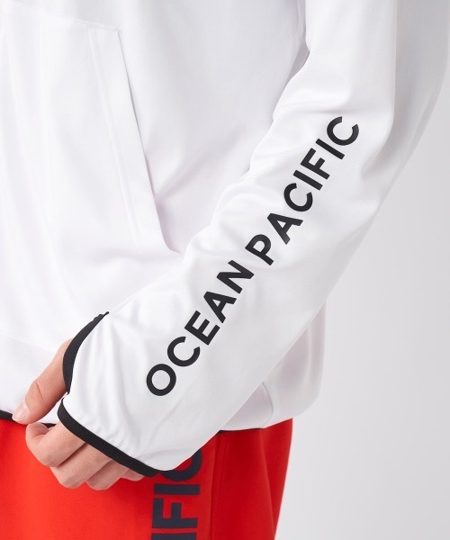 Ocean Pacific（オーシャンパシフィック）の「【OP/オーピー】水陸両用UVパーカー　ラッシュパーカー（ラッシュガード・メンズ・ブラック/ホワイト/杢グレー・X-LARGE/LARGE/SMALL/MEDIUM）」の11枚目の写真