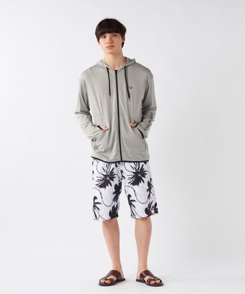 Ocean Pacific（オーシャンパシフィック）の「【OP/オーピー】水陸両用UVパーカー　ラッシュパーカー（ラッシュガード・メンズ・ブラック/ホワイト/杢グレー・X-LARGE/LARGE/SMALL/MEDIUM）」の18枚目の写真