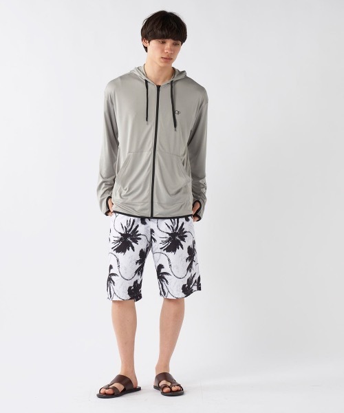 Ocean Pacific（オーシャンパシフィック）の「【OP/オーピー】水陸両用UVパーカー　ラッシュパーカー（ラッシュガード・メンズ・ブラック/ホワイト/杢グレー・X-LARGE/LARGE/SMALL/MEDIUM）」の19枚目の写真