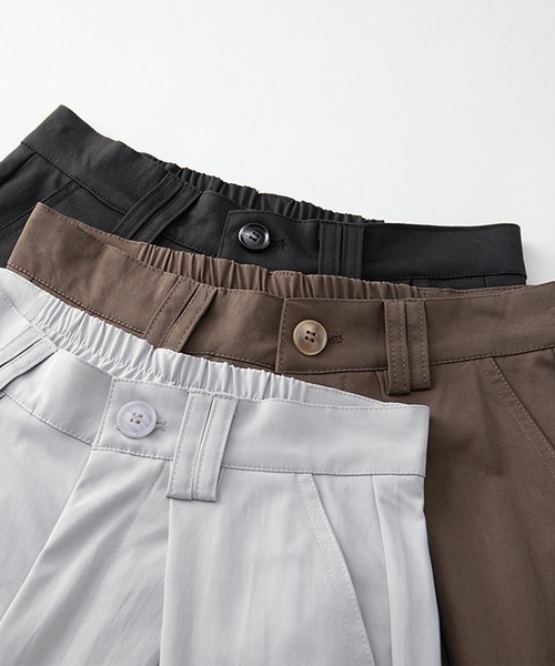 HOOK(フック)の「タックワイドハーフパンツ (SS)(その他パンツ・メンズ・ブラック/オフホワイト/チョコ・MEDIUM/LARGE/X-LARGE)」の12枚目の写真