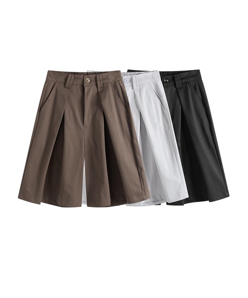 HOOK(フック)の「タックワイドハーフパンツ (SS)(その他パンツ・メンズ・ブラック/オフホワイト/チョコ・MEDIUM/LARGE/X-LARGE)」の14枚目の写真