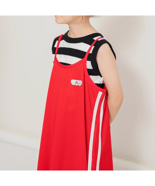 BREEZE（ブリーズ）の「【ジュニア対応】メッシュキャミワンピ（ワンピース・キッズ・グリーン/レッド・80/90/100/110/120/130/140）」の6枚目の写真