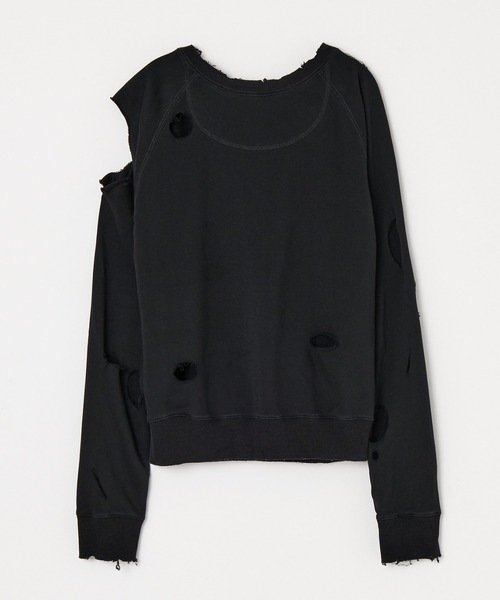 BEEDEN (ビーデン) WORN OUT 2WAY SW スウェット BEEDEN トレーナー スウェット WORN OUT 2WAY SW レディース