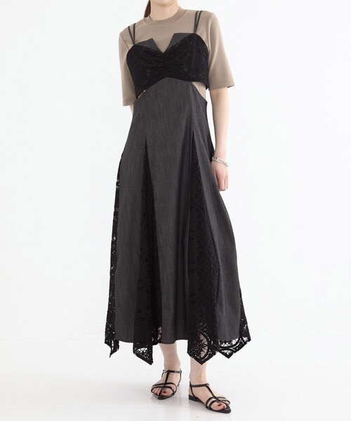 インド製　ブルー系ワンピース　キャミワンピ　ユナイテッドアローズ　2着セット BEAUTY&YOUTH UNITED ARROWS（ビューティーアンドユース