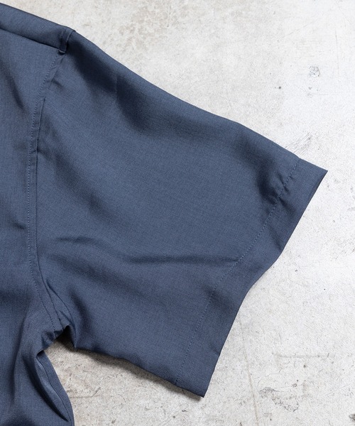 COMMON WARE（コモンウェアー）の「COMMONWARE:コーチシャツジャケットS/S（シャツ/ブラウス・メンズ・ネイビー/ブラック/チャコールグレー・M/XL/L）」の7枚目の写真