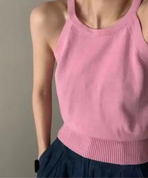 レディースのタンクトップ（ピンク/桃色系）ファッション通販