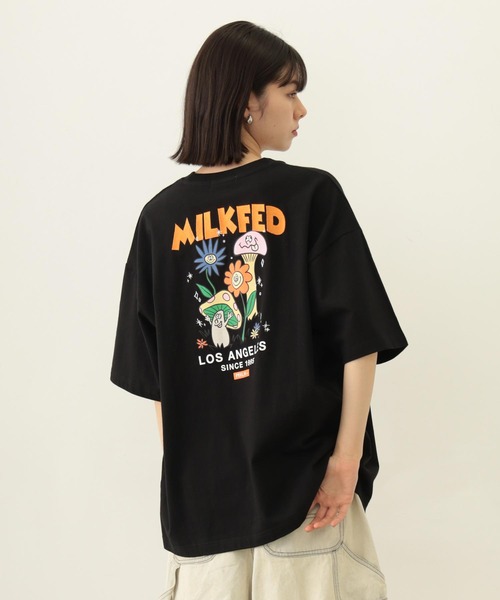 MILKFED.（ミルクフェド）の「FUNNY COLLEAGUE S/S TEE（Tシャツ/カットソー・レディース・ブルー/ブラック/オートミール・M/L）」の2枚目の写真