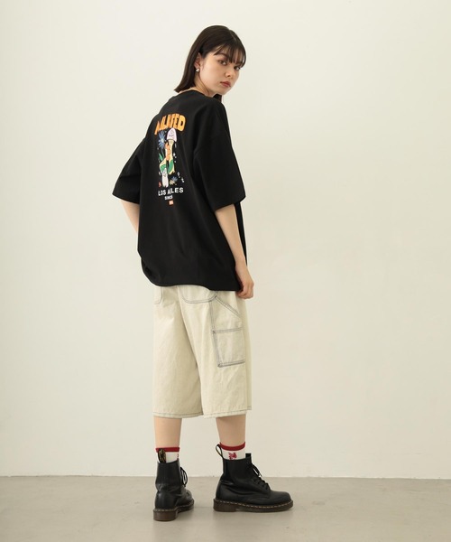 MILKFED.（ミルクフェド）の「FUNNY COLLEAGUE S/S TEE（Tシャツ/カットソー・レディース・ブルー/ブラック/オートミール・M/L）」の8枚目の写真