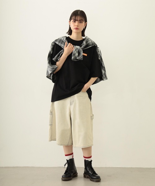 MILKFED.（ミルクフェド）の「FUNNY COLLEAGUE S/S TEE（Tシャツ/カットソー・レディース・ブルー/ブラック/オートミール・M/L）」の9枚目の写真