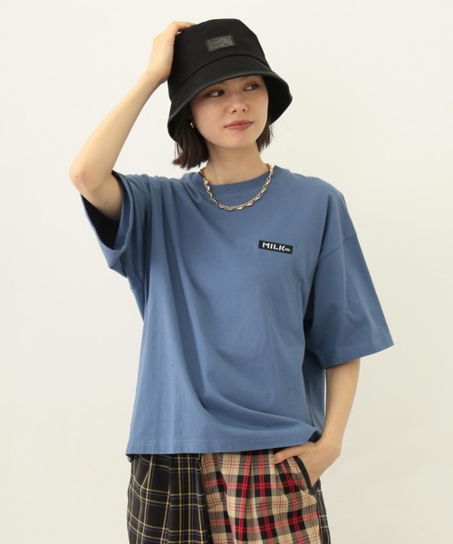 MILKFED.（ミルクフェド）の「FUNNY COLLEAGUE S/S TEE（Tシャツ/カットソー・レディース・ブルー/ブラック/オートミール・M/L）」の12枚目の写真
